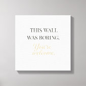 Elegante Grappige Wandcanvas – Minimaal Decoratie (Voorkant)