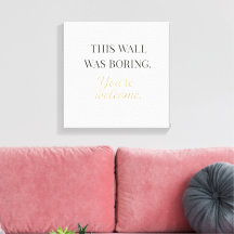 Elegante Grappige Wandcanvas – Minimaal Decoratie