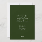 Elegante Grappige Witte Kerst Wijn Script Feestdagenkaart (Achterkant)