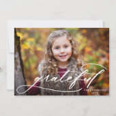 Elegante Grateful Bold Script Photo Thanksgiving Feestdagenkaart (Voorkant)