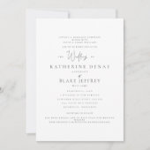 Elegante Gratie Beide Ouders Website Bruiloft  Kaart (Voorkant)
