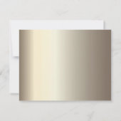 Elegante Gratis Dranken, Chic Champagn Glas  Kaart (Achterkant)