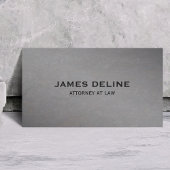 Elegante grauwe steen advocaat visitekaartje