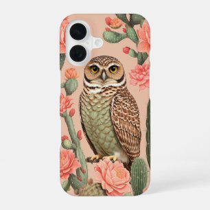 Elegante Graveuil en Cactussen iPhone 16 Hoesje