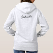 Elegante Gray Klas van 2026 Schoolnaam Hoodie (Achterkant)