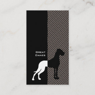 Elegante Great Dane Zakelijke Kaarten Visitekaartje