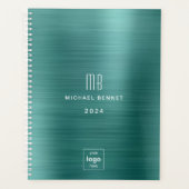 Elegante Green Business Logo 2024 Planner (Voorkant)