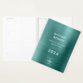 Elegante Green Business Logo 2024 Planner (Display)