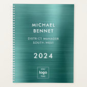 Elegante Green Business Logo 2024 Planner (Voorkant)
