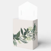 Elegante Green Custom Monogram Favor Box Bedankdoosjes (Geopend)