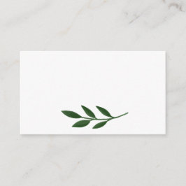 Elegante Green Flat Place Card Plaatskaartje