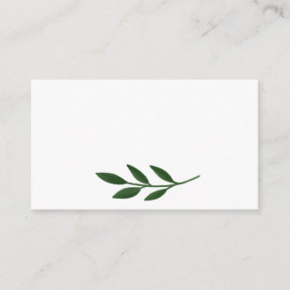 Elegante Green Flat Place Card Plaatskaartje
