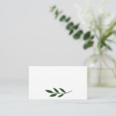 Elegante Green Flat Place Card Plaatskaartje (Staand voorkant)