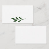 Elegante Green Flat Place Card Plaatskaartje (Voorkant / Achterkant)