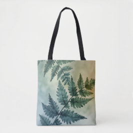 Elegante Green Leaf Canvas tas
