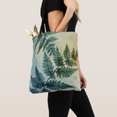 Elegante Green Leaf Canvas tas (Dichtbij)