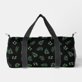 Elegante Green Leaf Pattern Travel Duffle Bag Plunjezak (Voorkant)
