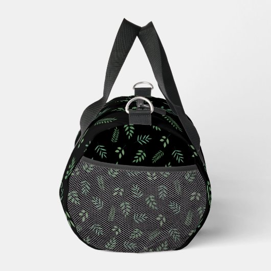 Elegante Green Leaf Pattern Travel Duffle Bag Plunjezak (Rechts)