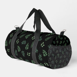 Elegante Green Leaf Pattern Travel Duffle Bag Plunjezak