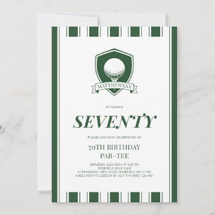 Elegante Green Men Golf Par-Tee 70ste verpartij Kaart