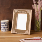 Elegante grens gegraveerde lijstjes (Links)