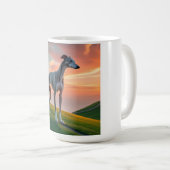 Elegante Greyhound koffie Mok (Voorkant rechts)