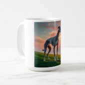 Elegante Greyhound koffie Mok (Voorkant links)