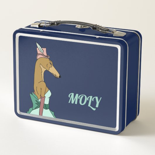 Elegante Greyhound lunchbox -  (Achterkant)