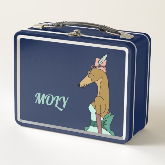 Elegante Greyhound lunchbox -  (Voorkant)