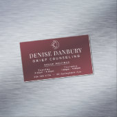 Elegante Grief Counseling Group Vergaderingen Magnetisch Visitekaartje (Voorbeeld)