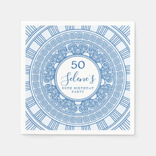 Elegante Griekse of Romeinse verjaardag met aangep Servet