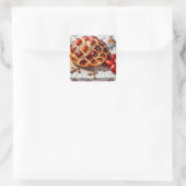 Elegante Griekse Pasen Vierkante Sticker (Tas)