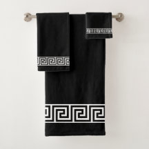 Elegante Griekse patroon op zwart