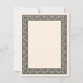 Elegante Griekse stijl Border Aqiqah Kaart (Achterkant)