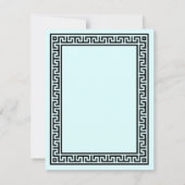 Elegante Griekse stijl Border Aqiqah Kaart (Achterkant)