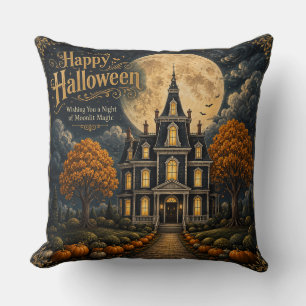 Elegante Griezelen Manor Halloween Kussen