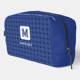 Elegante grijsblauwe toilettas voor Man/vader Toilettasje