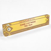 Elegante grijze aangepaste naam naambordje