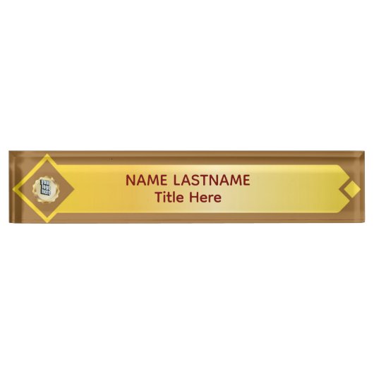 Elegante grijze aangepaste naam naambordje (Voorkant)