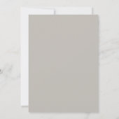 Elegante grijze bruidsuitnodiging - Moderne chic s Kaart (Achterkant)