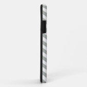 Elegante grijze chevron zigzag met naam Case-Mate iPhone case (Achterkant/rechts)