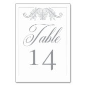 Elegante grijze Chinoiserie Bird Crest Wedding Kaart (Achterkant)