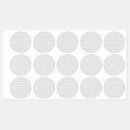 Elegante grijze damast trouwgunstlabels labels