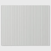 Elegante grijze en witte dunne strepen cadeaupapier (Vlak)