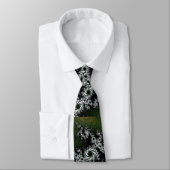 Elegante grijze fractale stropdas (Gebonden)