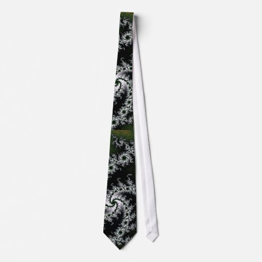 Elegante grijze fractale stropdas (Voorkant)