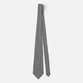 Elegante grijze heren stropdas (Voorkant)
