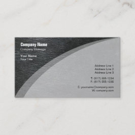 Elegante grijze huid visitekaartje
