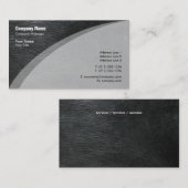 Elegante grijze huid visitekaartje (Voorkant / Achterkant)