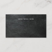 Elegante grijze huid visitekaartje (Achterkant)